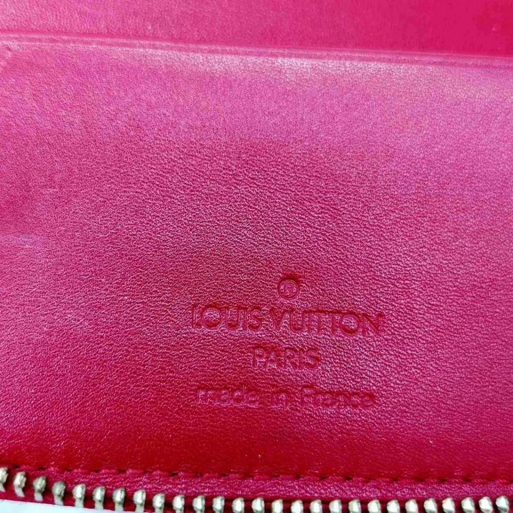Louis Vuitton Monogram Vernis Red Zippy Organizer